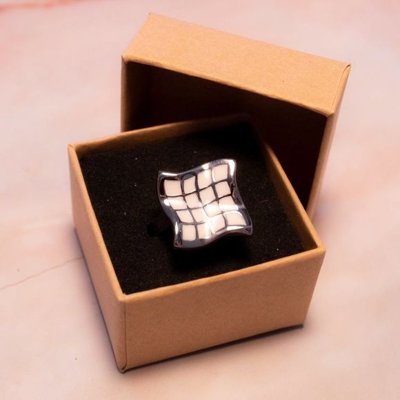 Stainless steel rings different size white blue - Picture 13 of 13